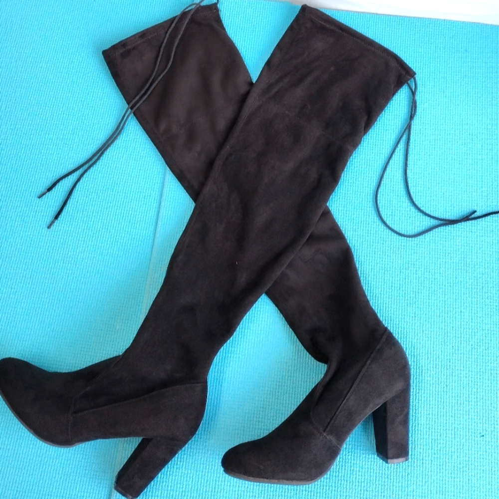 Chinese Laundry Over The Knee Boots Soft Faux Suede - Size 7.5